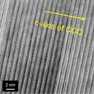 High resolution TEM image taken from pellet made of CCO-923 K powder