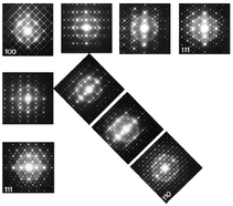 Systematic diffraction patterns from the (TiZr) 2 Ni phase in the Zr 1 − x Ti x (MnVNi) 2.2 alloy for x ס 0.3 and 0.4